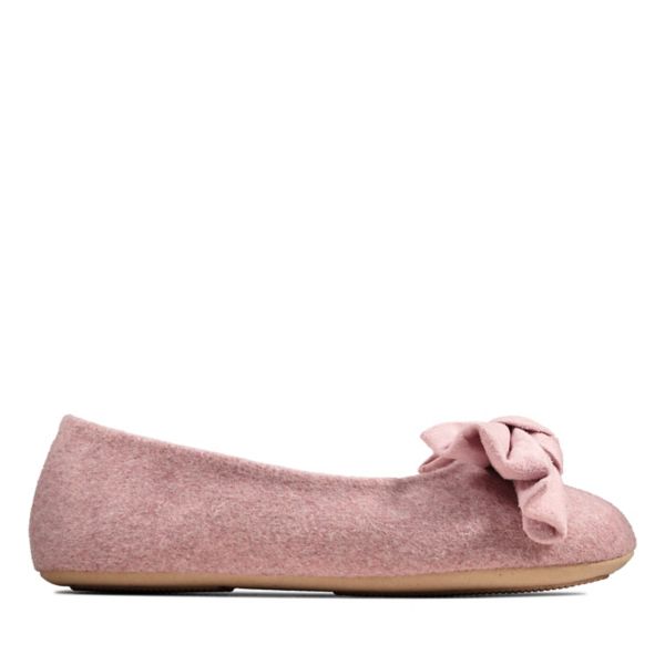 Clarks Womens Cozily Grace Slippers Mauve | USA-123897